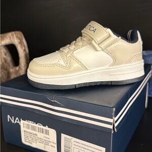 Nautica Kids' Beige and White Sneakers